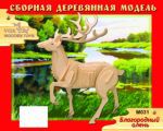 Модель деревянная сборная, Животные, "Благородный олень"