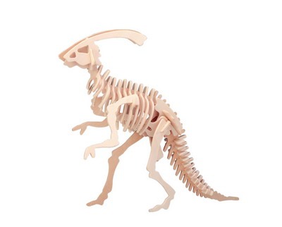 Модель деревянная сборная, Динозавры, "Паразавролоф" (4пласт.)