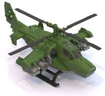 Вертолет Военный 40х27х15,5 см