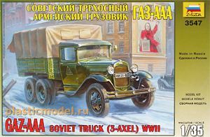Модель сборная "Советский трехосный армейский грузовик "ГАЗ-ААА" (Россия)