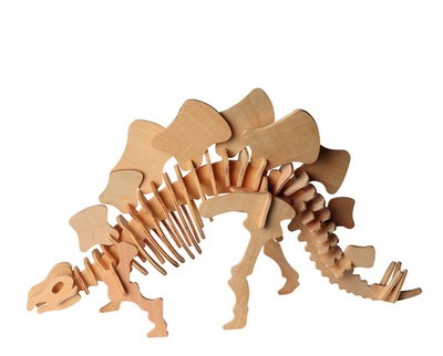 Модель деревянная сборная, Динозавры,  "Стегозавр малый" (2пласт.)
