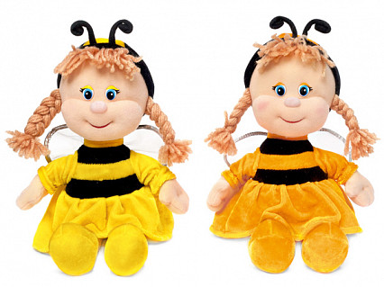 Кукла пчелка малая музыкальная 27 см, звук "Я увидеть мир хочу"