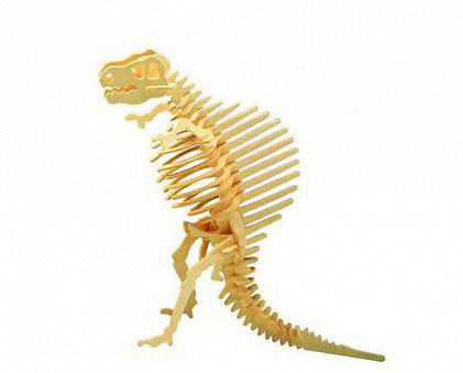 Модель деревянная сборная, Динозавры,  "Спинозавр" (3пласт.)