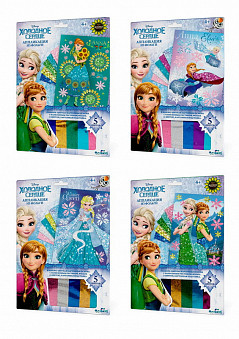 Аппликация из фольги  Эльза и Анна Disney Frozen в ассортименте