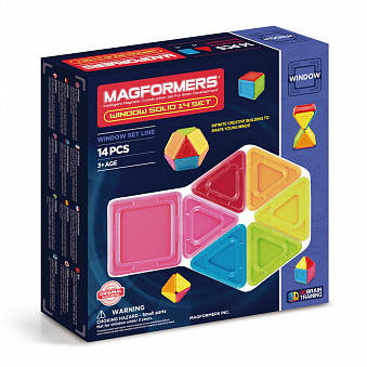 Магнитный конструктор MAGFORMERS  Window Solid 14 set