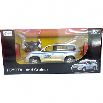 Машина р/у 1:16 Toyota Land Cruiser серебряный
