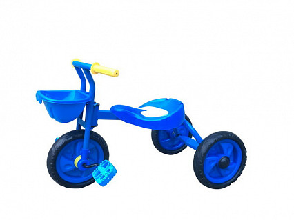 Велосипед 3-х колесный, голубой, 61x37x40см
