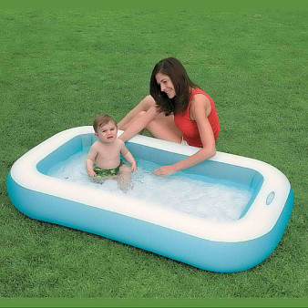 Бассейн надувной "Rectangular Baby Pool" 166х100х28см. (от 1-3-х лет) (Китай)