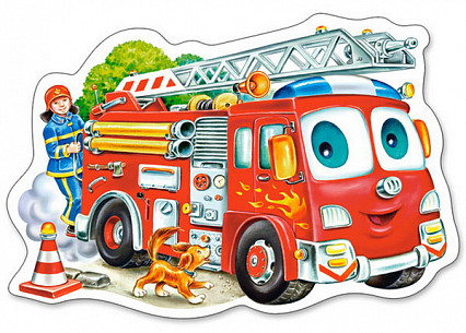 Пазл Castorland Пожарная машина, 15 деталей