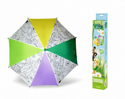 Зонтик для раскрашивания Disney Феи. Динь-Динь с подругами