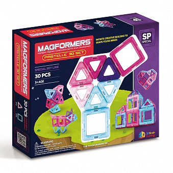 Магнитный конструктор MAGFORMERS  30 Pastelle