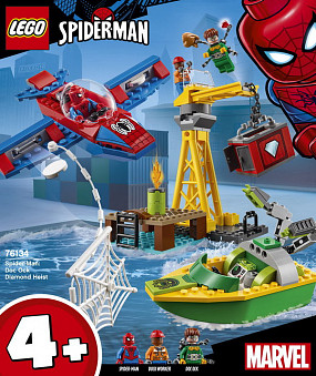 Конструктор LEGO Super Heroes Человек-паук: похищение бриллиантов Доктором Осьминогом