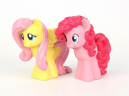 My Little Pony. Набор из пластизоля Флаттершай и Пинки Пай, 2 шт в сетке HASBRO