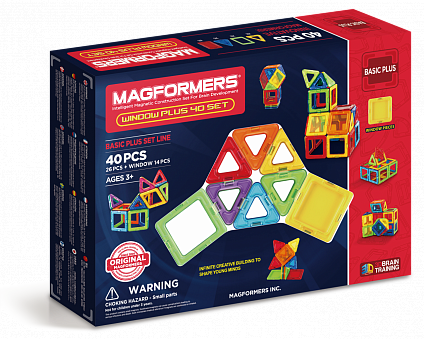 Магнитный конструктор MAGFORMERS  Window Plus Set 40 set