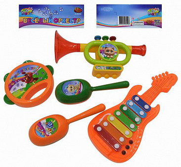 Набор игрушечных музыкальных инструментов, 5 предметов