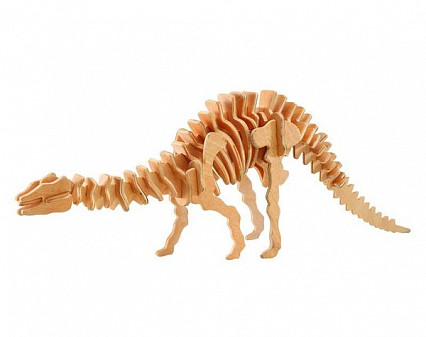 Модель деревянная сборная, Динозавры, "Апатозавр" (4пласт.)