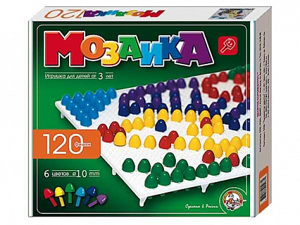 Мозаика d10 / 6 цветов / 120шт