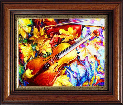 Картина из страз Осенняя скрипка