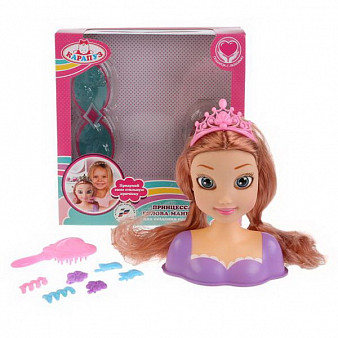 Кукла-манекен для создания причесок, Принцесса в фиолетовом платье