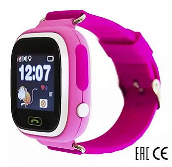 Часы Smart Baby Watch Q80 (розовые)