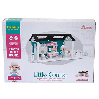 Игровой набор ABtoys Модульный домик (собери сам), 3 секции. Мини-кукла в гардеробной комнате, в наборе с аксессуарами