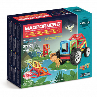 Магнитный конструктор MAGFORMERS  Adventure Jungle 32 set