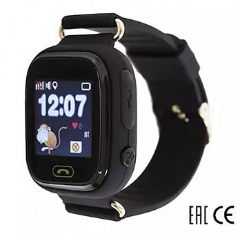 Часы Smart Baby Watch Q80 (черные)