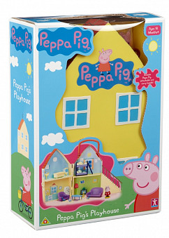 PEPPA PIG. Игровой набор ДОМ ПЕППЫ (домик с мебелью и аксессуарами, фигурка Пеппы)
