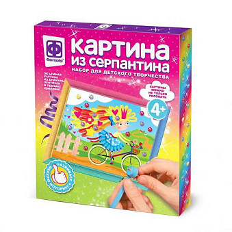Набор для творчества Фантазер Картина из серпантина На велосипеде в лето
