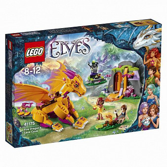 Конструктор LEGO ELVES Лавовая пещера дракона огня