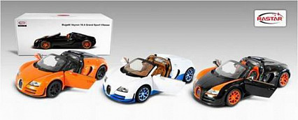 Машина металлическая 1:18 Bugatti Grand Sport Vitesse , в ассортименте