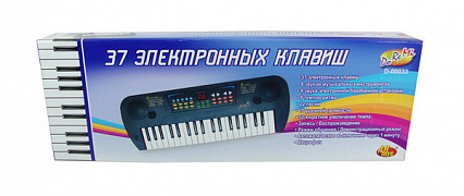 Детский синтезатор (пианино электронное), 37 клавиш, 54 см
