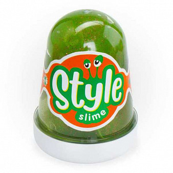 STYLE SLIME блестящий "Зеленый с ароматом яблока", 130мл