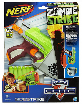 NERF НЁРФ ЗОМБИ СТРАЙК. Сайдстрайк, 8+