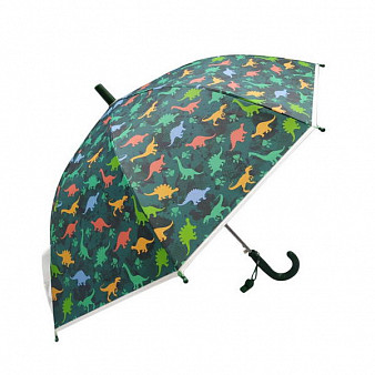 Зонт детский Динозаврики, 48см, свисток, полуавтомат