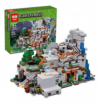 Конструктор "Горная пещера " Майнкрафт Lepin 18032 (аналог Lego 21137)