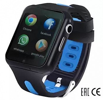 Часы Smart Baby Watch SBW 3G (черно-голубые)