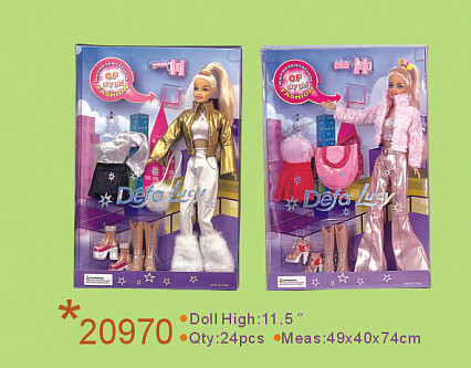 Кукла Defa "Модница" в наборе с одеждой и аксессуарами, 29 см, 2 вида
