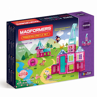 Магнитный конструктор MAGFORMERS  Princess castle 78P Set