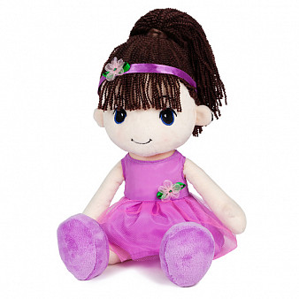 Мягкая игрушка Кукла Стильняшка Брюнетка, 40 см
