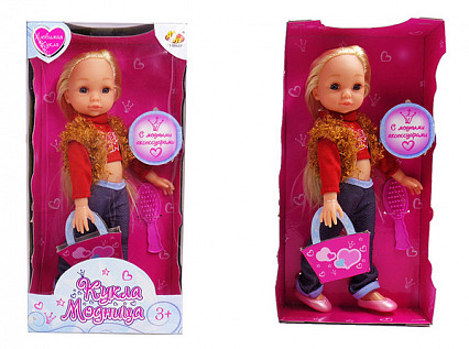 Кукла "Модница", 25 см, в наборе с аксессуарами, 4 вида в ассортименте