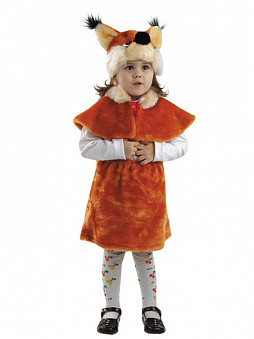 Костюм карнавальный Белочка (мех) размер 28 (детский)