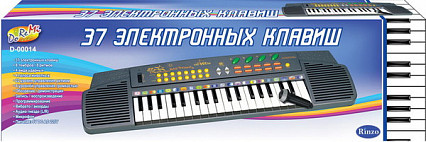 Синтезатор (пианино электронное), 37 клавиш, 62см, работает от 6 батареек тип АА