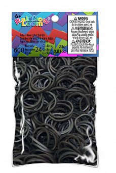 Резиночки черные (24 клипсы+600 резинок)