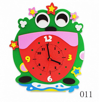 Часы Лягушка - набор для творества из Фоамирана