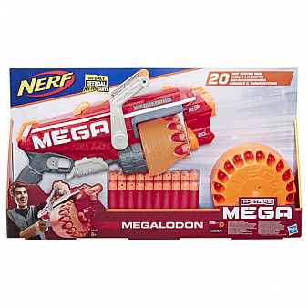 NERF MEGA. Бластер МЕГА Мегалодон НЁРФ