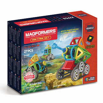 Магнитный конструктор MAGFORMERS  Mini Tank Set