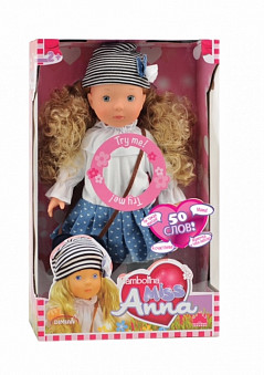 Интерактивная кукла Bambolina Miss Anna, 40 см