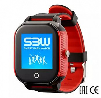 Часы Smart Baby Watch SBW WS (черно-красные)