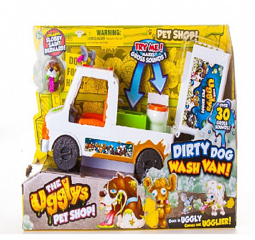 Ugglys Pet Shop-игровой набор Вэн- мойка для питомцев+1 фигурка
